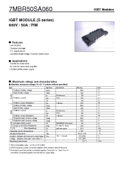 Datasheet 7MBR50SA060 manufacturer Fuji